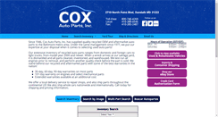 Desktop Screenshot of coxautoparts.com